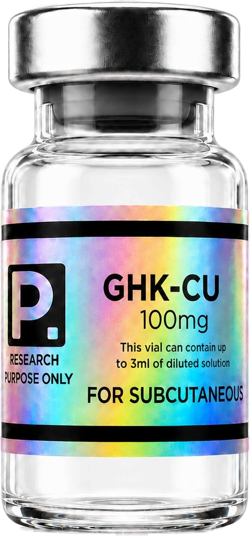 Vial GHK-Cu 100mg Peptovia Labs — pureté ≥99% HPLC, research use only